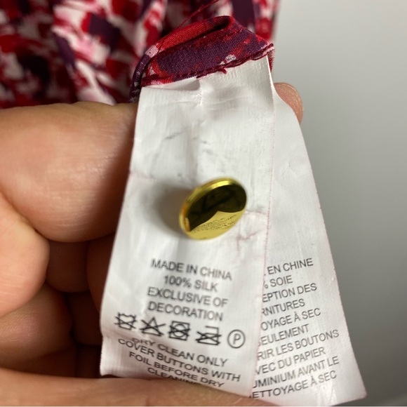 Kate Spade silk paint brush stroke print peplum dress - Picture 6 of 10